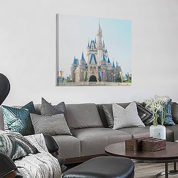 Amazon.co.jp: ディズニーランド以外で、シンデレラ城がシン プリント