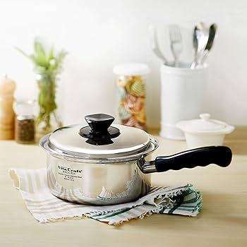 Amazon｜ビタクラフト 片手鍋 IH対応 ステンレス 蓋付 10年保証 ヘキ