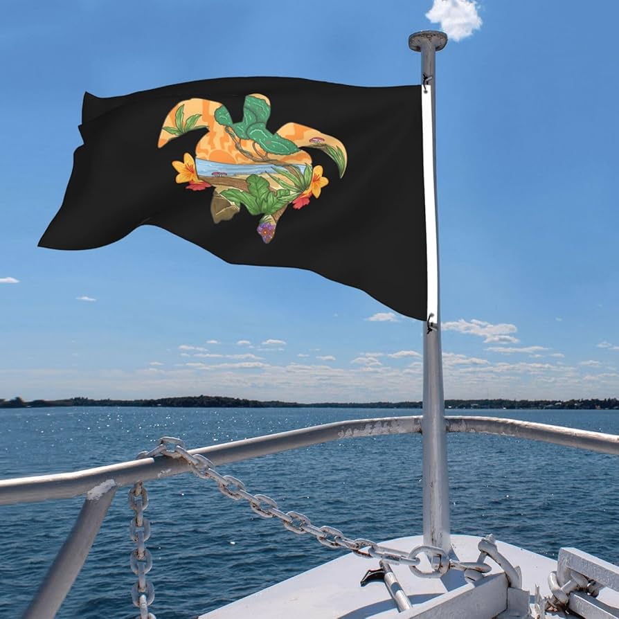 Amazon.com : Funny Turtle Island Flag 4x6 Ft Double Sided Outdoor