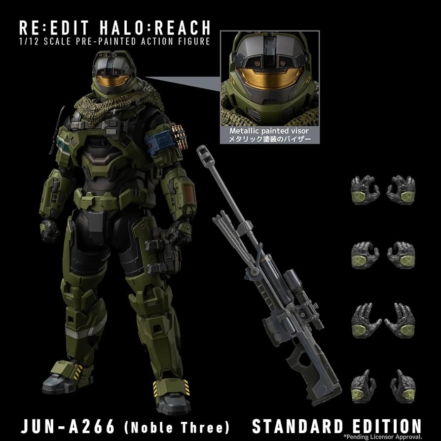 Amazon.com: RE:EDIT HALO: REACH 1/12 SCALE JUN-A266 (Noble Three