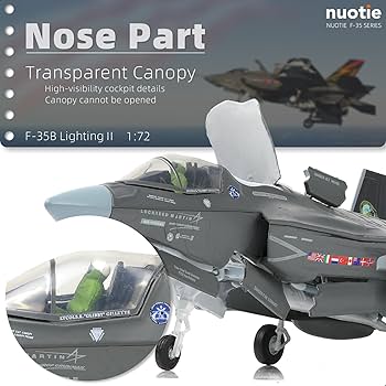 Amazon.com: NUOTIE F-35 Lightning II Fighter Model Kit 1:72 Scale