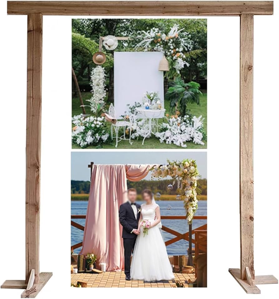 Amazon.co.jp: 木製ウェディング アーチ スタンド結婚式 アーチ 背景