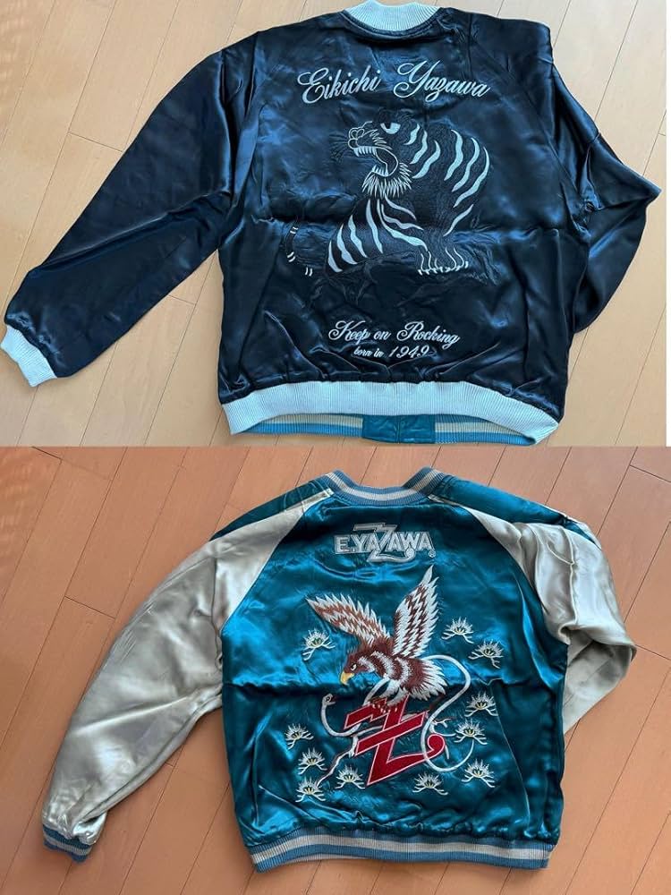 Amazon.co.jp: 矢沢永吉スカジャンリバーシブル（鷹×虎）XL : おもちゃ