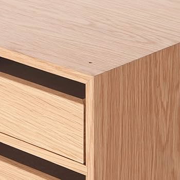 Amazon｜無印良品 木製収納ケース・引出式・4段・オーク材 約幅26×奥行
