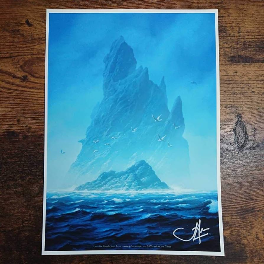 Amazon.co.jp: MTG Unstable (Island/Island) Autographed John Avon