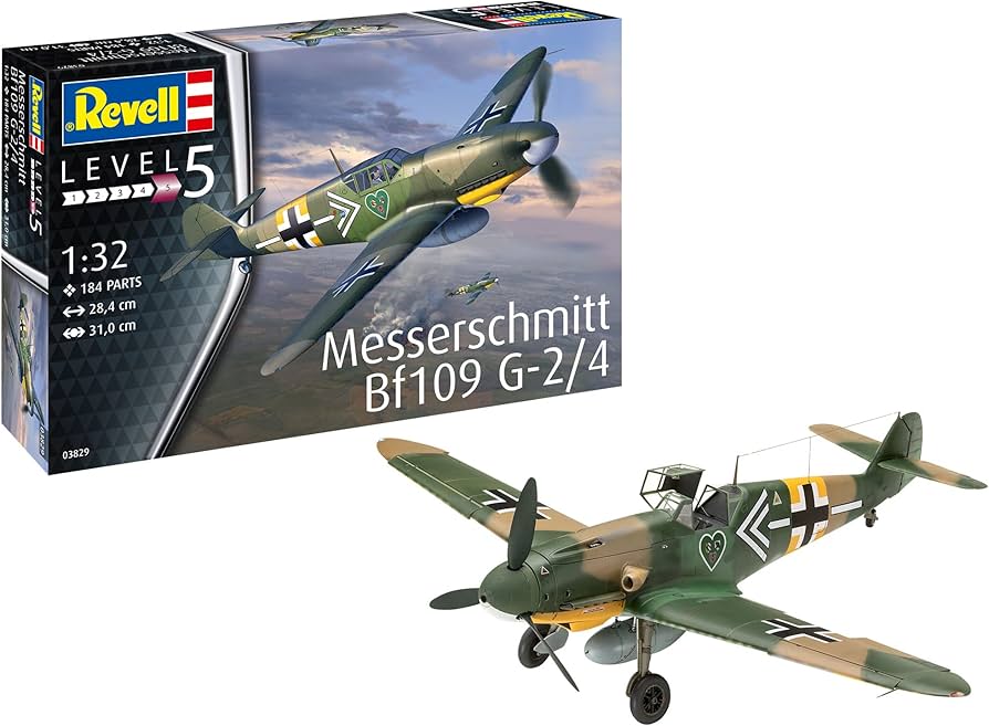Amazon.com: Revell 03829 Messerschmitt Bf109G-2/4 1:32 Scale Model