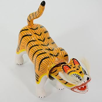 Amazon.co.jp: 張子の虎 張子虎 【香川県指定伝統工芸品】 (2号：全長