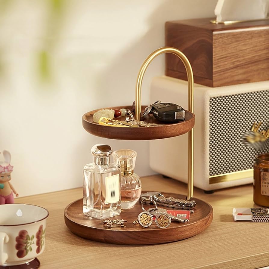 Amazon｜木製 キー収納トレイ 玄関収納 鍵スタンド 収納ケース 腕時計