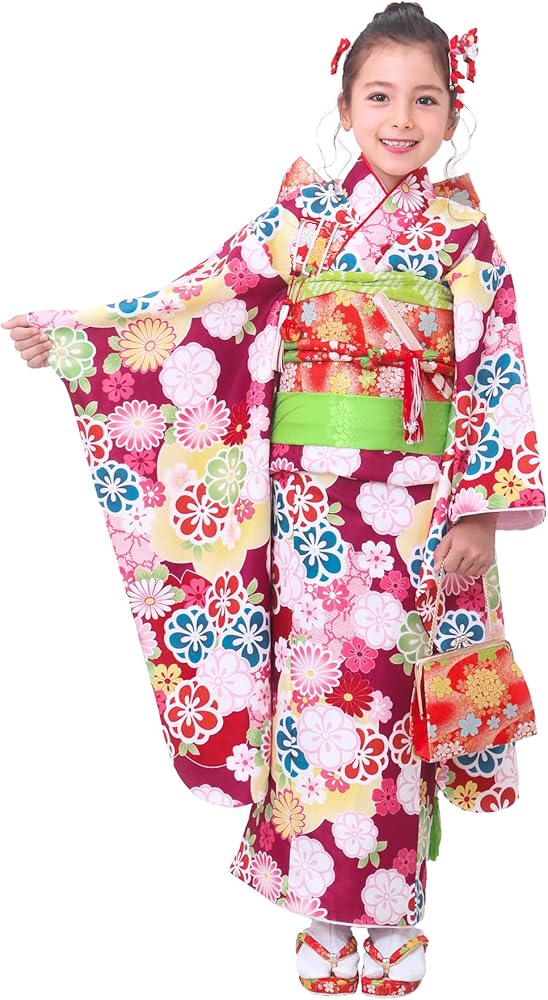 Amazon | [KYOETSU] [キョウエツ] 七五三 着物 7歳 女の子 フルセット