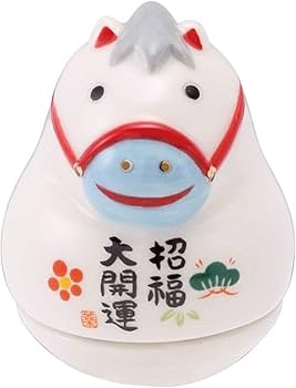 Amazon.co.jp: 薬師窯 彩絵 大開運 おきあがり 干支 ディスプレイ24個