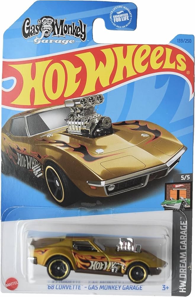 Amazon.com: Hot Wheels '68 Corvette Gas Monkey Garage, HW Dream