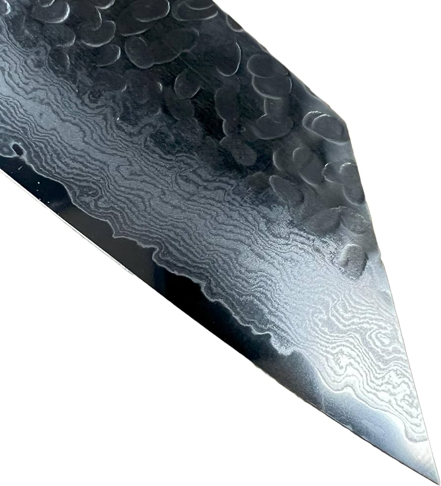 Amazon | 堺孝行 槌目ダマスカス VG10割込み 33層 剣型三徳 160mm | 堺