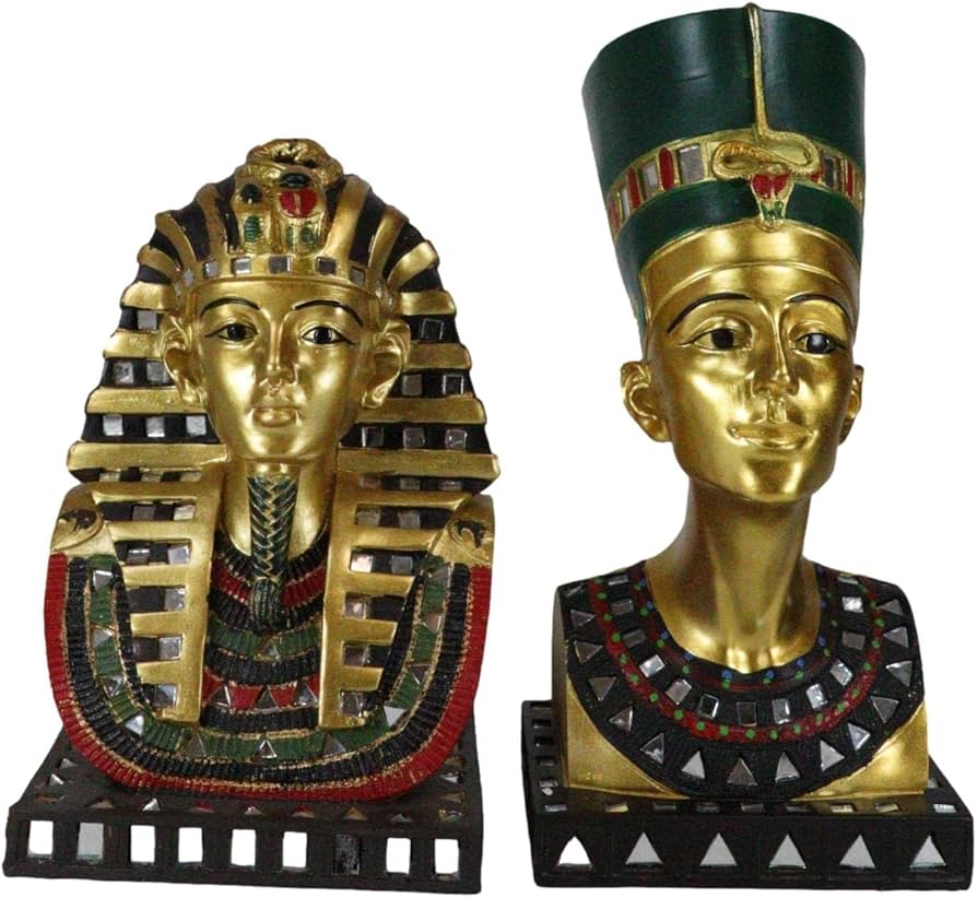 Amazon.co.jp: Ebros Gift 黄金の古代エジプト王朝の王と女王 エジプト