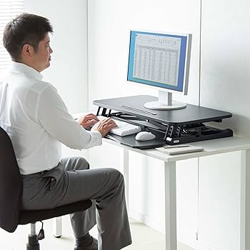 Amazon.co.jp: サンワサプライ エルゴノミクスリフトアップデスク MR