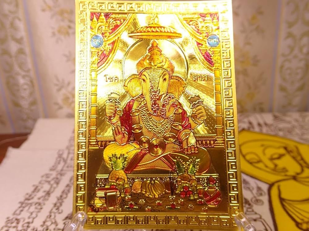 Amazon.co.jp: 金運の神 願いを叶えるお守り ガネーシャ神