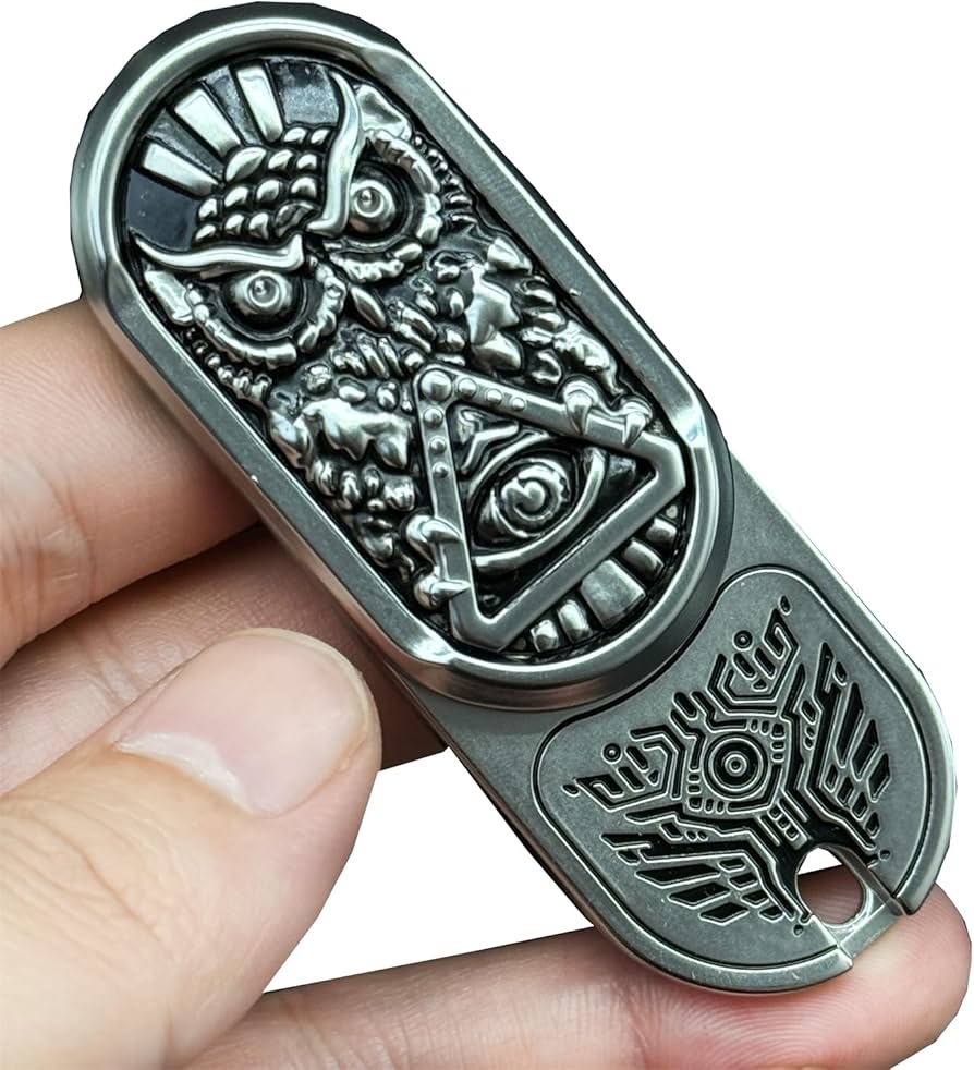 Amazon.co.jp: アイデア フクロウ フィジェット スライダー EDC 金属