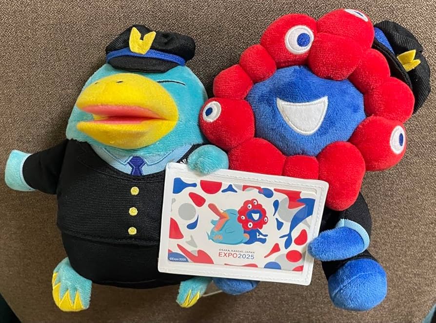 Amazon.co.jp: 万博 ミャクミャク イコちゃん カードケース付き駅員