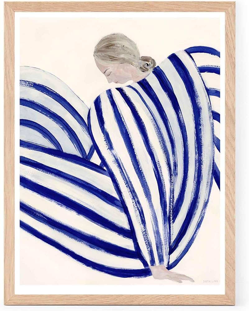 Amazon.co.jp: THE POSTER CLUB ポスター Blue Stripe At Concorde (30