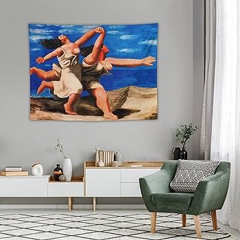 Amazon.co.jp: Pablo Picasso パブロ・ピカソ (ビーチを走る二人の女性