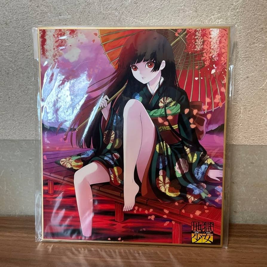 Amazon.co.jp: 地獄少女 閻魔あい 色紙 : ホビー