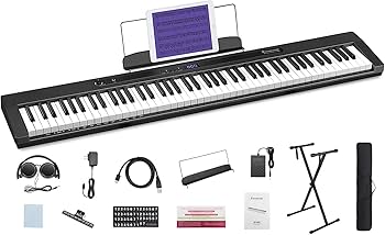 Amazon | Starfavor電子ピアノ 88鍵盤 セミウェイテッドキーボード