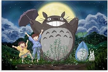 Amazon.co.jp: SUBCAI 日本アニメ となりのトトロ ポスター 宮崎駿