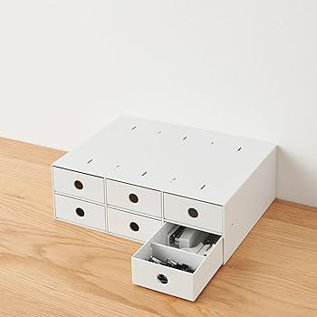 Amazon.co.jp: 無印良品 ポリプロピレン小物収納ボックス6段・ホワイト