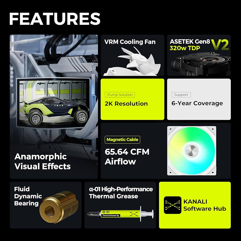 Amazon.co.jp: TRYX オールインワン 簡易水冷 CPUクーラー PANORAMA