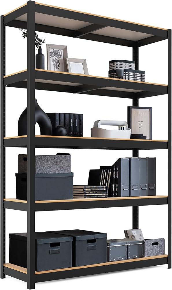 Amazon｜HOMEDANT House 組立簡単 高耐荷重 ラミネート スチールラック