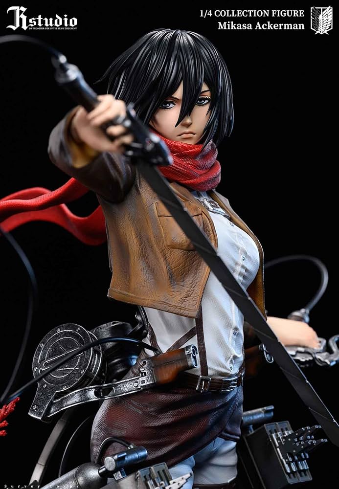 Amazon | ミカサ・アッカーマン フィギュア 1/4スケール 塗装済み完成