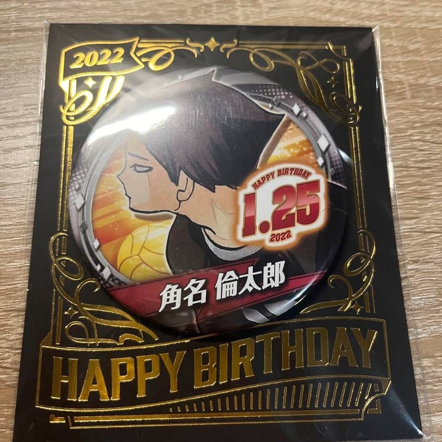 ハイキュー!! 角名倫太郎 バースデイ缶バッジ ジャンプショップ 2022