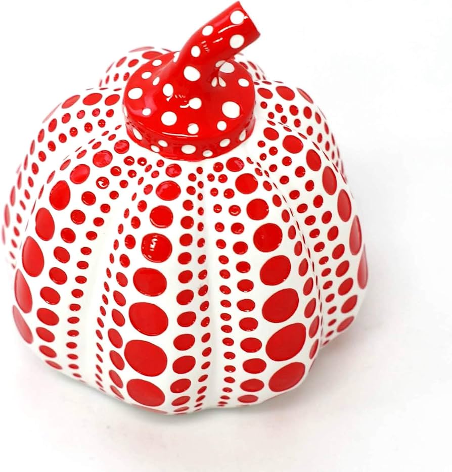 Amazon.co.jp: 草間彌生 オブジェ [パンプキン(ホワイト)] : ホーム