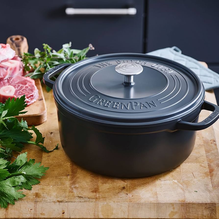 Amazon｜グリーンパン 両手鍋 ココット フェザーウェイト IH 対応 22cm