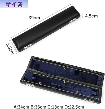 Amazon | EXDUCT フルートケース 16穴用 フルート ケース 楽器 ハード