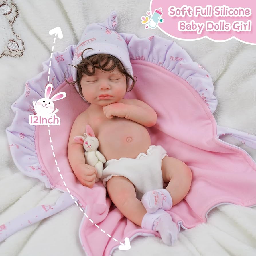Amazon | BABESIDE リボーンベビードール 女の子 12インチ シリコン