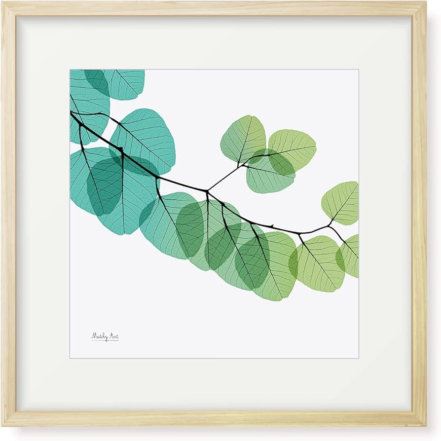 Amazon.co.jp: 絵画「葉のグラデーション」インテリア 絵 花 アート