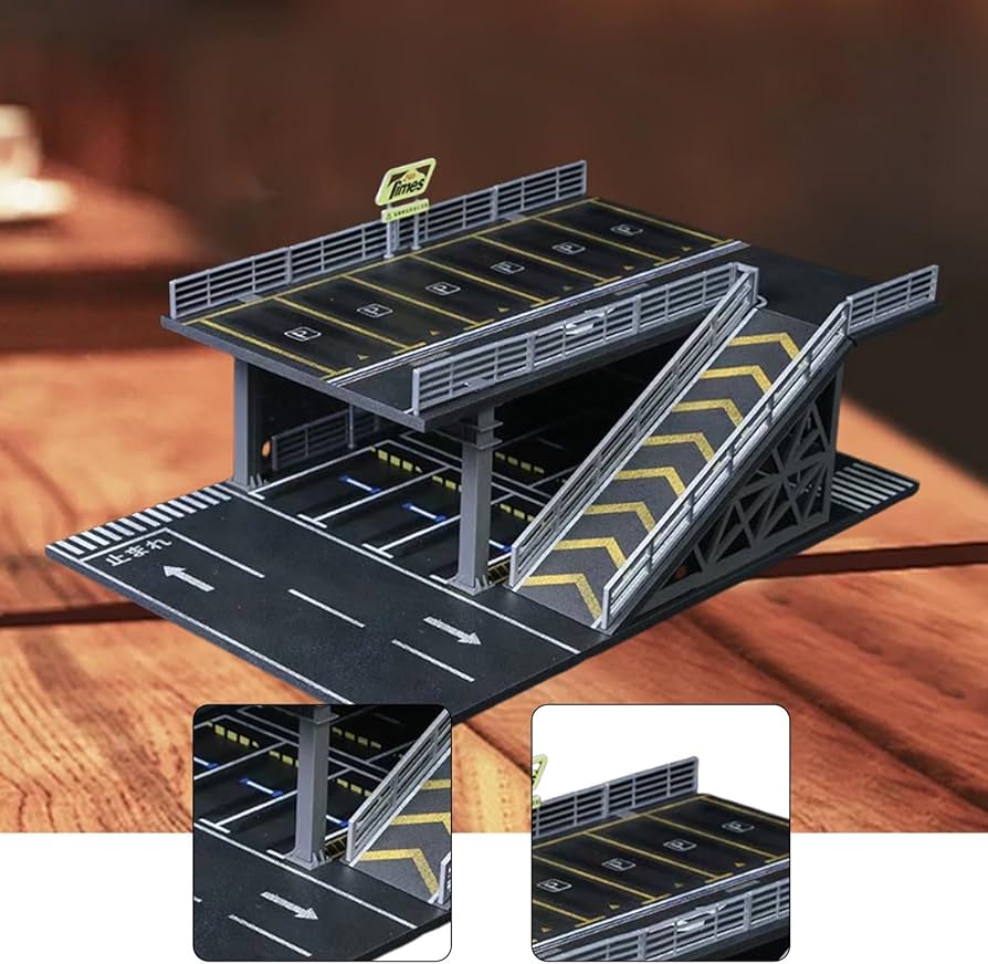 Amazon.co.jp: Freneci 【1/64】ミニチュアジオラマ カーガレージ