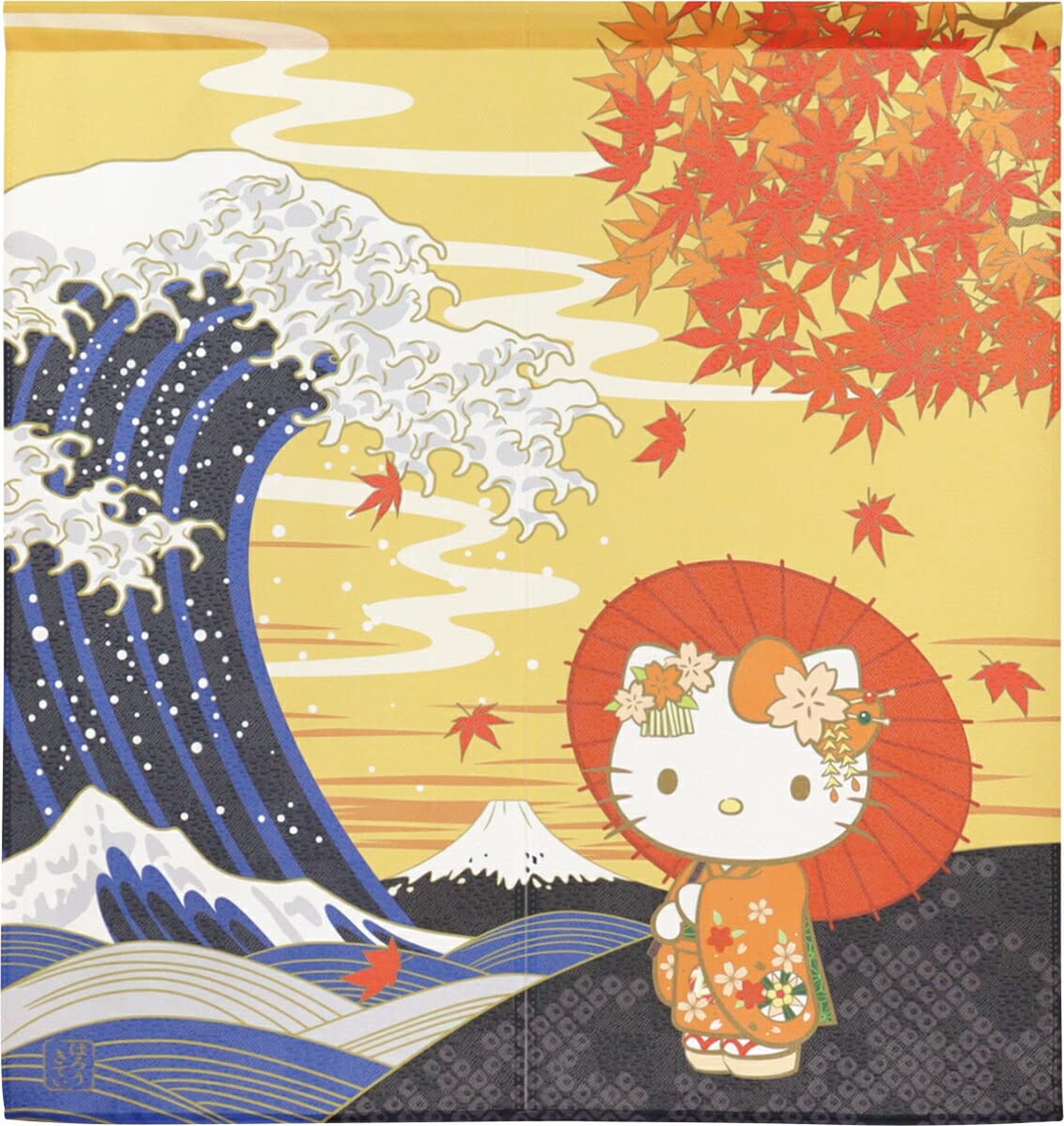 Amazon｜のれん工房 のれん サンリオキャラクターズ ハローキティ 幅85