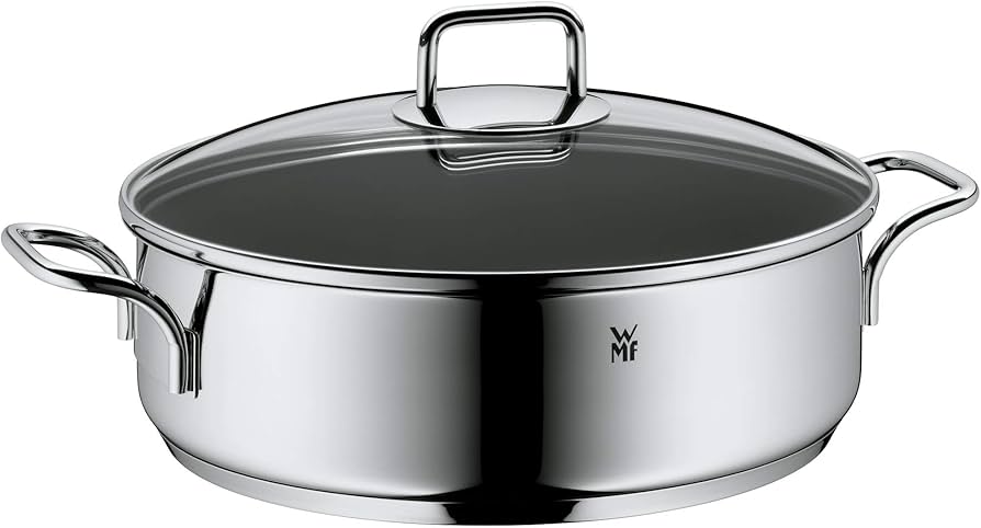 Amazon.com: WMF Induction Sauté Pan 28 cm with Lid 5.0 L Cromargan