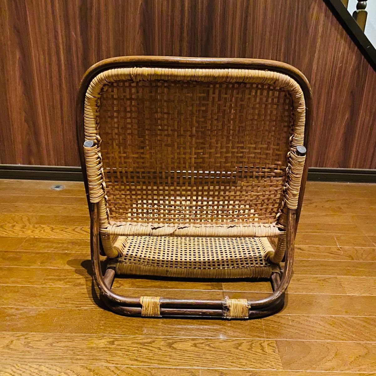Amazon｜良品籐 ラタン 座椅子 椅子 レトロ ビンテージ アンティーク
