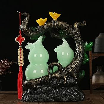 Amazon.co.jp: 鎮宅ひょうたん 置物 事事如意瓢箪葫蘆 インテリア 装飾