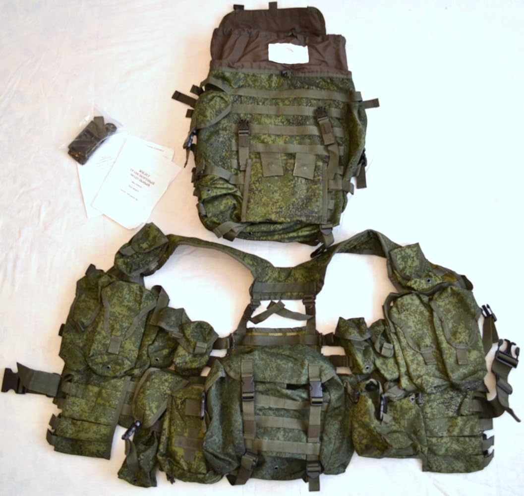 Amazon.co.jp: ロシア軍 6sh116 6Ш116 タクティカルベスト＆バック