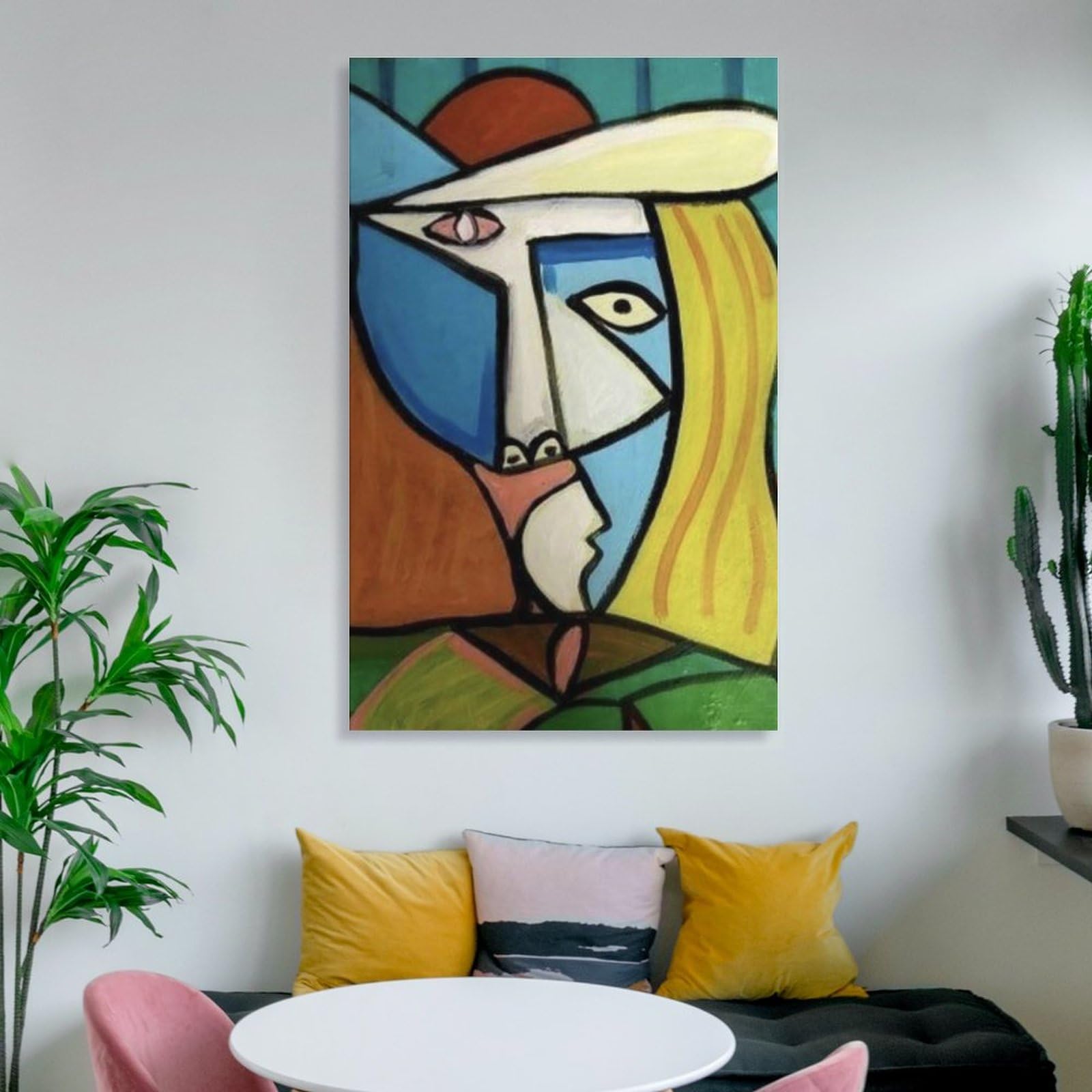 Amazon.co.jp: パブロ・ピカソキュビズムの女絵画 インテリア アート