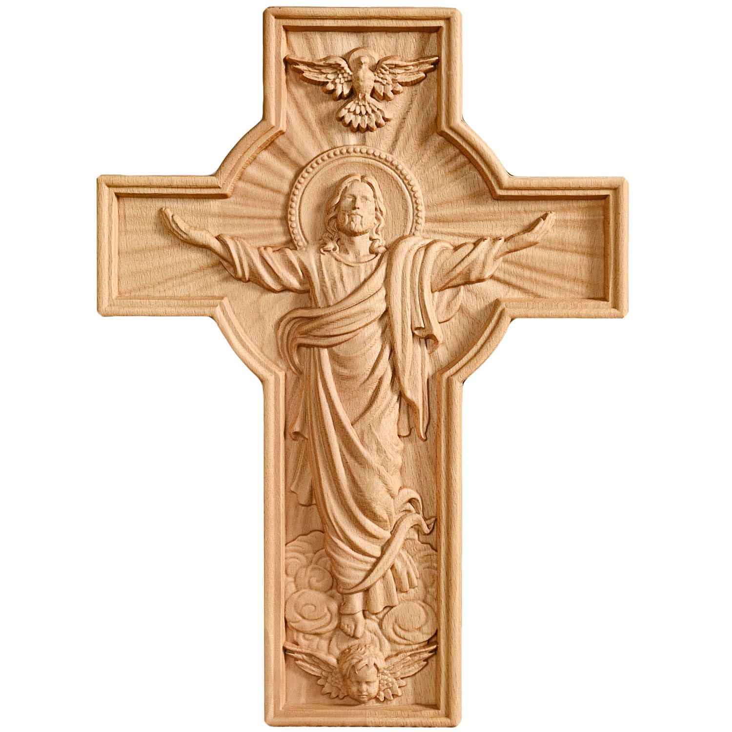 Amazon.co.jp: EnergyPower 十字架 壁掛け イエス・キリスト キリスト