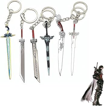 Amazon.co.jp: ファイナルファンタジー ミニ武器 キーホルダー 6個