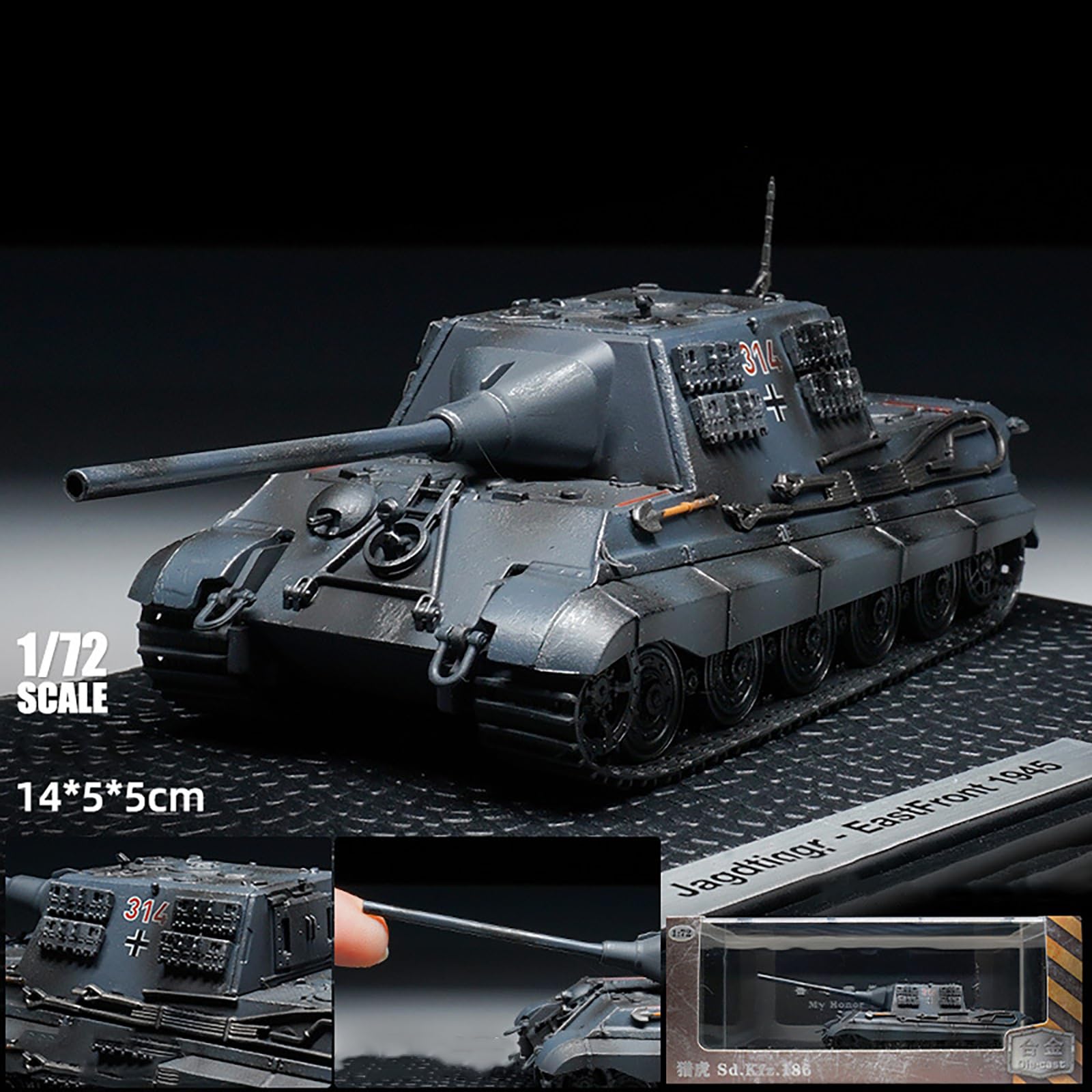 Amazon | 1:72スケールグレー合金第二次世界大戦ドイツヤークト