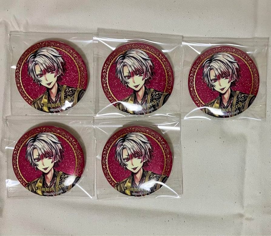 Amazon.co.jp: あくねこ 悪魔執事と黒い猫 缶バ 缶バッジ 1周年 アモン