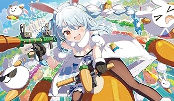 Amazon.co.jp: ホロライブ 兎田ぺこら ラバーマット プレイマット