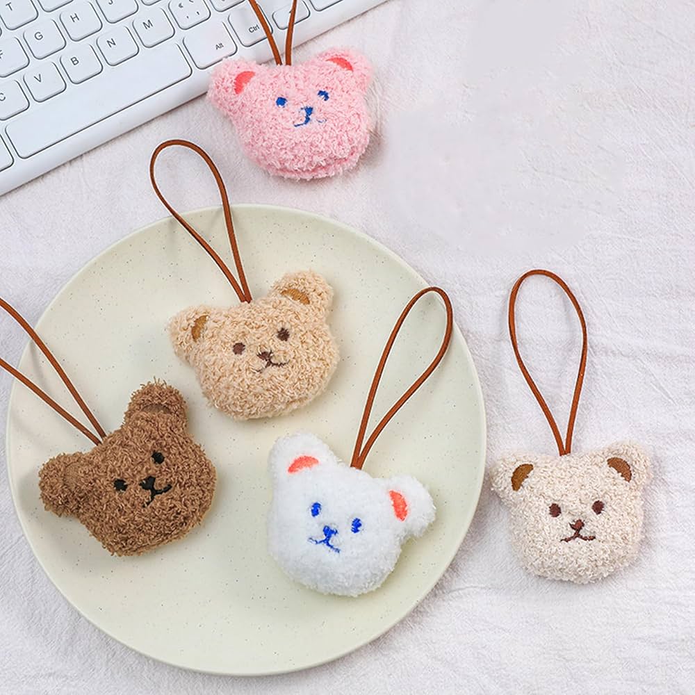 Amazon.co.jp: ネームタグ ネームホルダー タグ 子供 可愛いモコモコ