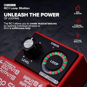 Amazon.com: BOSS RC-1 Loop Station Pedal | Industry Standard